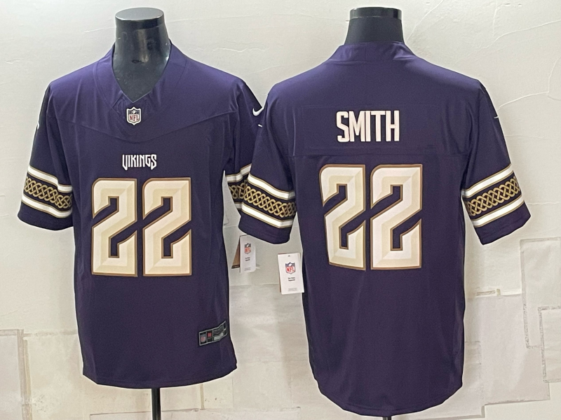 Men 2026 Minnesota Vikings #22 Smith purple Nike Limited NFL jersey 0924003->minnesota vikings->NFL Jersey